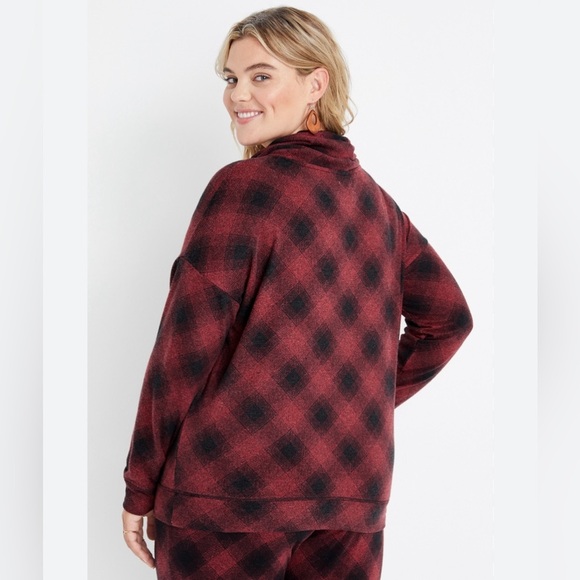 GUC-Maurice’s Plus Size Lakeside Cozy Plaid Sweatshirt - Picture 4 of 4